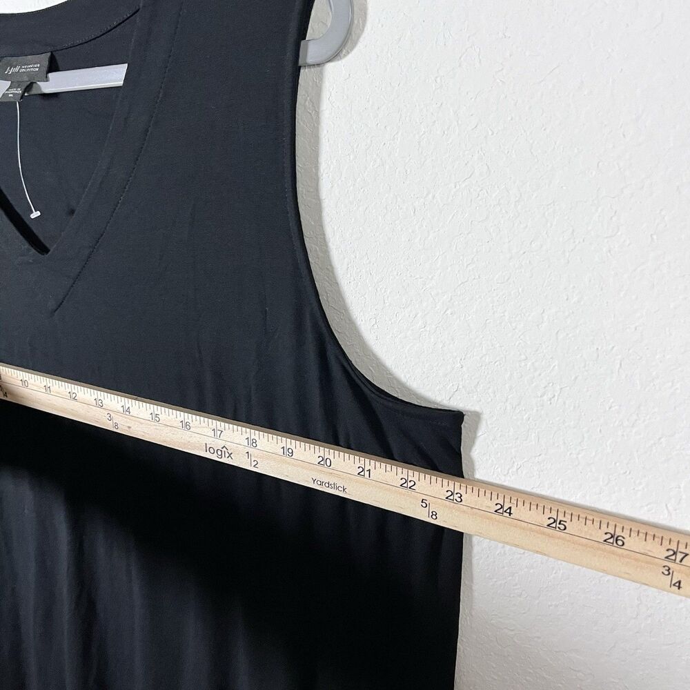 NEW J Jill Dress Black Sleeveless V Neck Wearever Tank Shift Womens Size XL NWOT - Picture 5 of 6